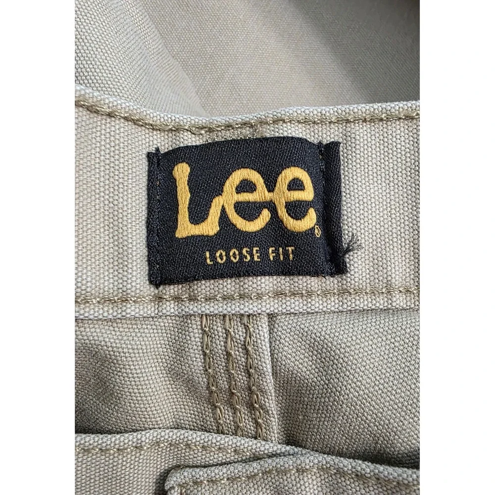 Lee Men's Carpenter Pants Loose Fit Straight Leg Khaki Tan 40x30 NWT